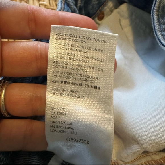 Free People Good Times Relaxed Distressed Jeans Womens 27 Blue - Picture 9 of 10